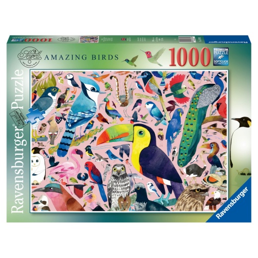 Ravensburger Pussel: Amazing Birds 1000 Bitar i gruppen PUSSEL / 1000 bitar hos Spelexperten (10216769)