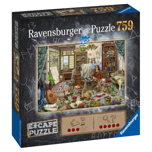 Ravensburger Pussel: ESCAPE Artist's Studio 759 Bitar i gruppen SÄLLSKAPSSPEL / Knep & knåp hos Spelexperten (10216843)