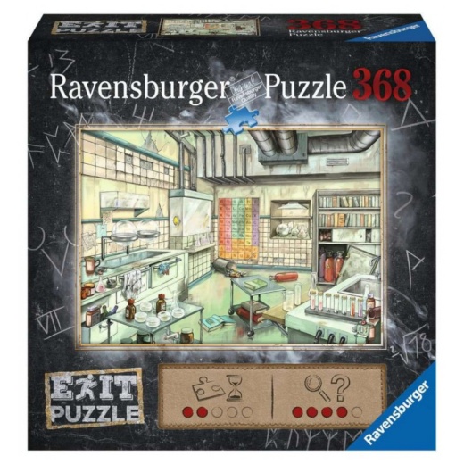 Ravensburger Pussel: ESCAPE The Laboratory 368 Bitar i gruppen SÄLLSKAPSSPEL / Knep & knåp hos Spelexperten (10216844)