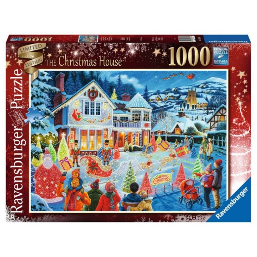 Ravensburger pussel: The Christmas House 1000 Bitar i gruppen  hos Spelexperten (10216849)
