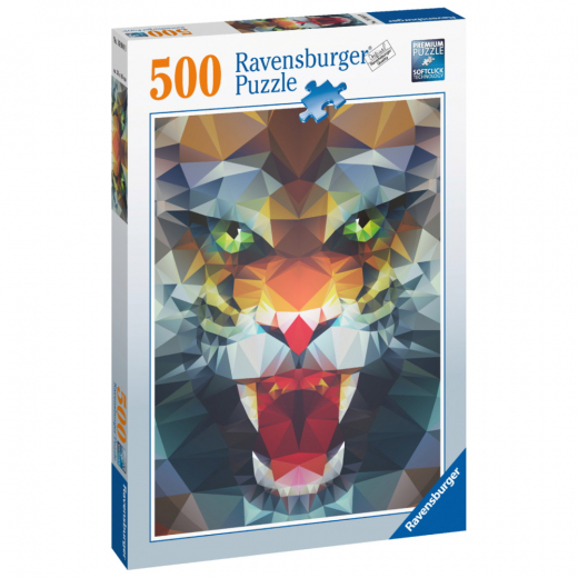 Ravensburger Pussel: Polygon Lion 500 Bitar i gruppen PUSSEL / < 625 bitar hos Spelexperten (10216984)