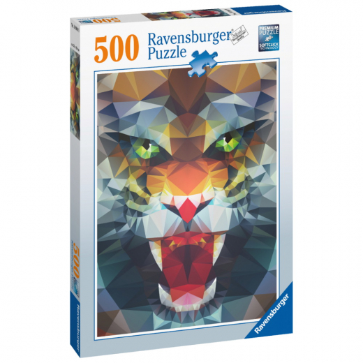 Ravensburger Pussel: Polygon Lion 500 Bitar i gruppen  hos Spelexperten (10216984)