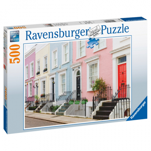 Ravensburger Pussel: Colourful London Townhouses 500 Bitar i gruppen  hos Spelexperten (10216985)