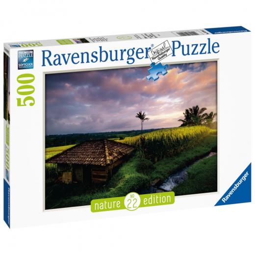 Ravensburger Pussel: Bali Rice Fields 500 Bitar i gruppen PUSSEL / < 750 bitar hos Spelexperten (10216991)