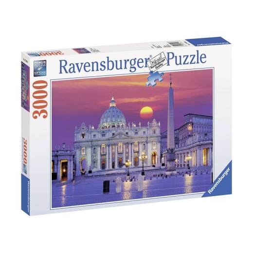 Ravensburger Pussel: St. Peter's Cathedral Rome 3000 Bitar i gruppen  hos Spelexperten (10217034)