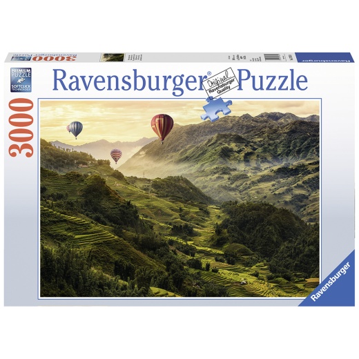 Ravensburger pussel - Rice Terraces in Asia 3000 Bitar i gruppen  hos Spelexperten (10217076)