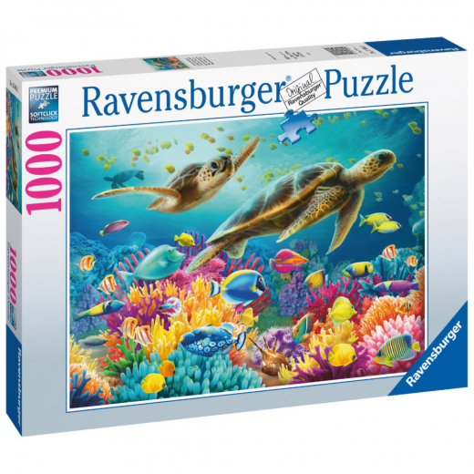 Ravensburger Pussel: Blue Underwater World 1000 Bitar i gruppen PUSSEL hos Spelexperten (10217085)