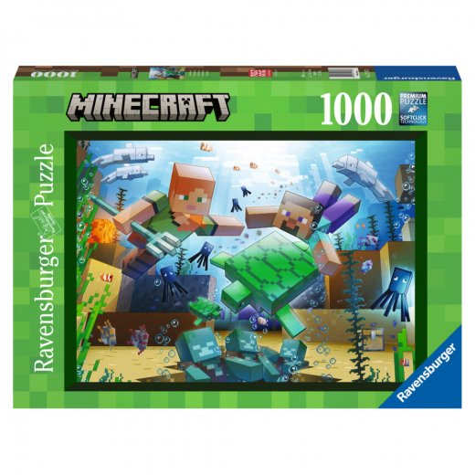 Ravensburger Pussel: Minecraft Mosaic 1000 Bitar i gruppen PUSSEL / 1000 bitar hos Spelexperten (10217187)