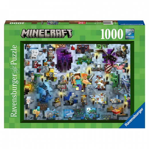 Ravensburger Pussel: Minecraft Mobs 1000 Bitar i gruppen PUSSEL / 1000 bitar hos Spelexperten (10217188)