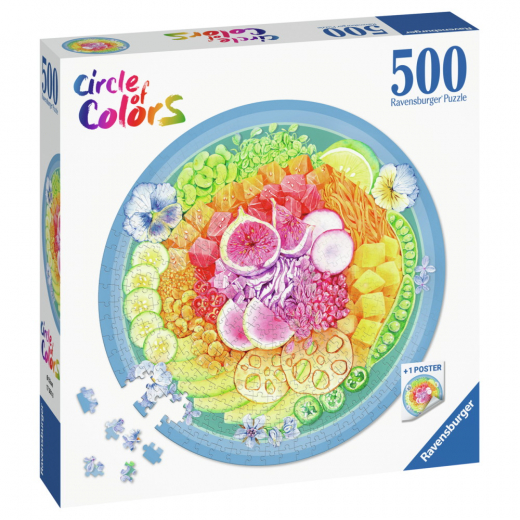 Ravensburger Pussel - Circle of Colors - Poke Bowl 500 Bitar i gruppen PUSSEL / < 625 bitar hos Spelexperten (10217351)