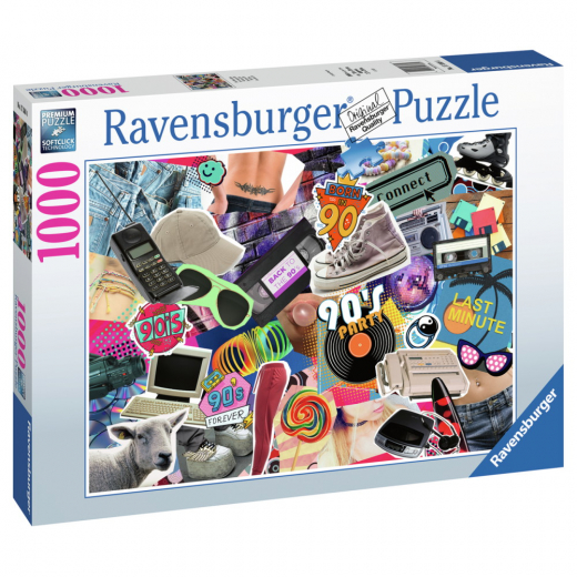 Ravensburger Pussel: The 90s 1000 Bitar i gruppen PUSSEL / 1000 bitar hos Spelexperten (10217388)