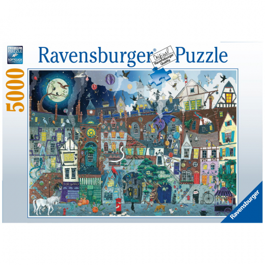 Ravensburger Pussel: Fantasy, Victorian Street 5000 Bitar i gruppen PUSSEL / 2000 bitar > hos Spelexperten (10217399)