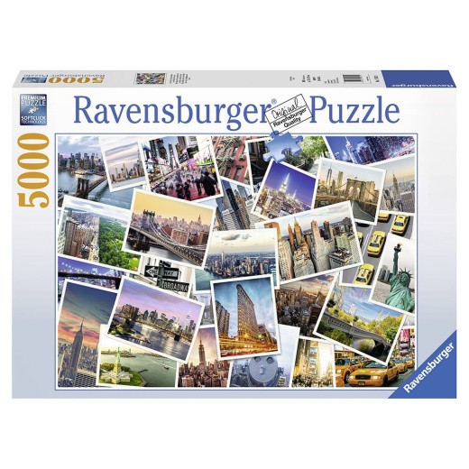 Ravensburger Pussel: New York - the City never sleeps 5000 Bitar i gruppen PUSSEL / 2000 bitar > hos Spelexperten (10217433)