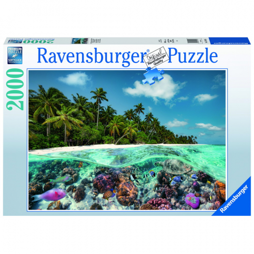Ravensburger pussel: A Dive In The Maldives 2000 Bitar i gruppen PUSSEL / 2000 bitar > hos Spelexperten (10217441)