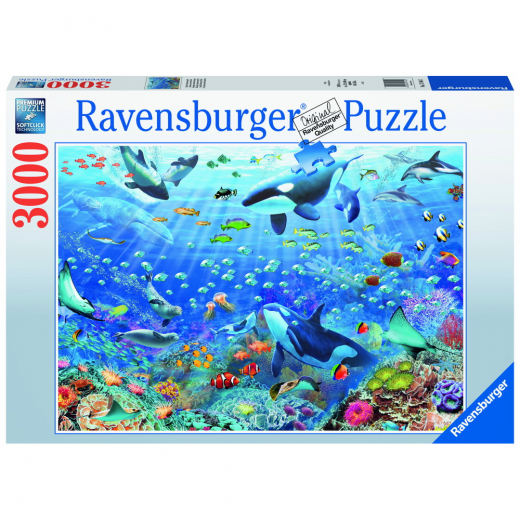 Ravensburger pussel: Underwater 3000 Bitar i gruppen PUSSEL / 2000 bitar > hos Spelexperten (10217444)