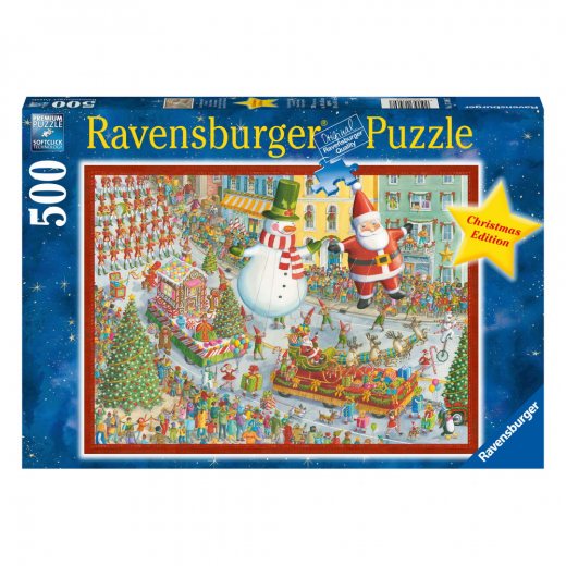 Ravensburger Pussel: Här kommer julen! 500 Bitar i gruppen PUSSEL / < 750 bitar hos Spelexperten (10217460)