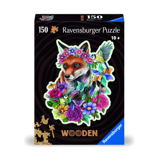 Ravensburger Pussel: Wooden Fox 150 Bitar i gruppen PUSSEL / < 750 bitar hos Spelexperten (10217512)