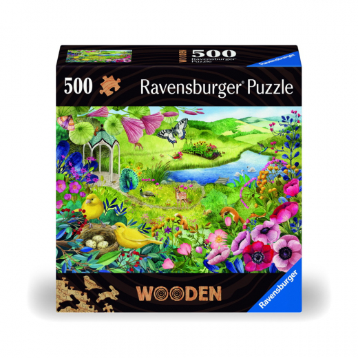 Ravensburger Pussel: Wooden Nature Garden 500 Bitar i gruppen PUSSEL / < 750 bitar hos Spelexperten (10217513)