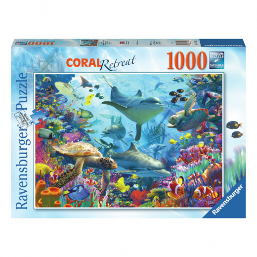 Ravensburger Pussel: Coral Reef Retreat 1000 Bitar i gruppen PUSSEL / 1000 bitar hos Spelexperten (10217550)