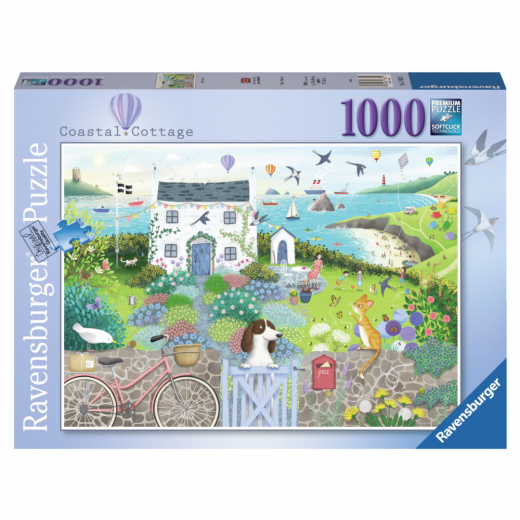 Ravensburger Pussel: Coastal Cottage 1000 Bitar i gruppen PUSSEL / Ravensburger hos Spelexperten (10217631)