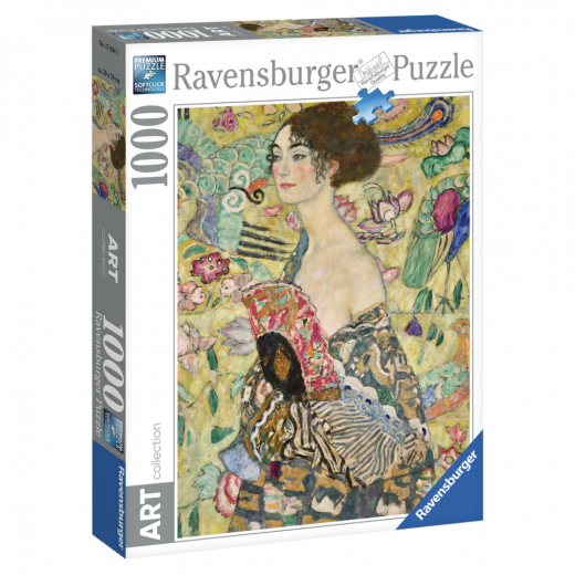 Ravensburger Pussel: Lady with A Fan 1000 Bitar i gruppen PUSSEL / 1000 bitar hos Spelexperten (10217634)