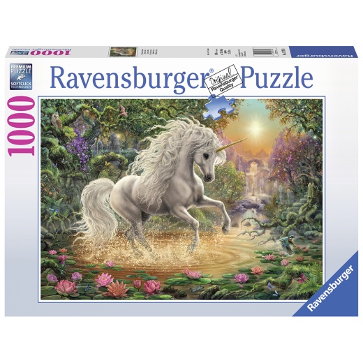 Ravensburger pussel - Mystical Unicorn 1000 Bitar i gruppen  hos Spelexperten (10219793)