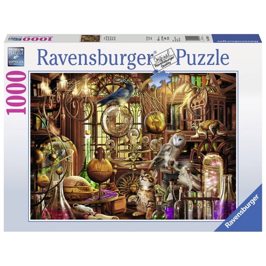 Ravensburger pussel: Merlin`s Laboratory 1000 bitar i gruppen PUSSEL / 1000 bitar hos Spelexperten (10219834)