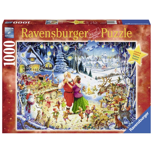 Ravensburger pussel: Santa's Christmas Party 1000 Bitar i gruppen  hos Spelexperten (10219893)