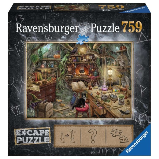 Ravensburger Pussel - ESCAPE 3 The Witches Kitchen 759 Bitar i gruppen SÄLLSKAPSSPEL / Knep & knåp hos Spelexperten (10219958)