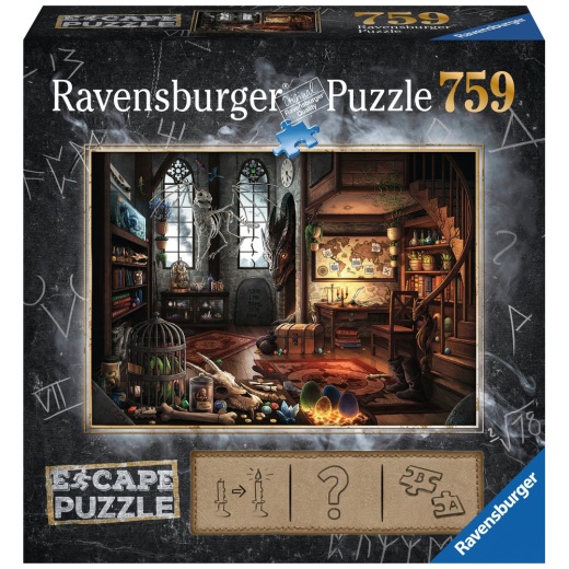 Ravensburger Pussel: ESCAPE 5 Dragon Laboratory 759 Bitar i gruppen  hos Spelexperten (10219960)