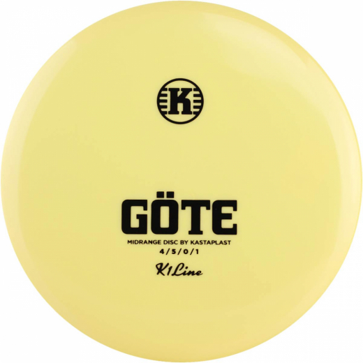 Kastaplast K1 Göte Light Yellow i gruppen UTOMHUSSPEL / Disc Golf & frisbee / Midrange hos Spelexperten (102858)