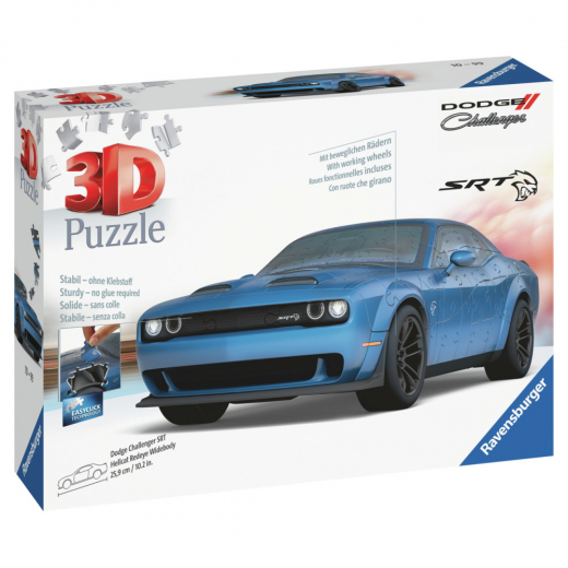 Ravensburger 3D Pussel - Dodge Challenger Hellcat Widebody 108 Bitar i gruppen PUSSEL / 3D pussel hos Spelexperten (10311283)