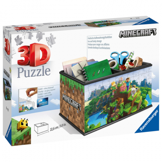 Ravensburger 3D Pussel: Minecraft Skattkista 223 Bitar i gruppen PUSSEL / 3D pussel hos Spelexperten (10311286)