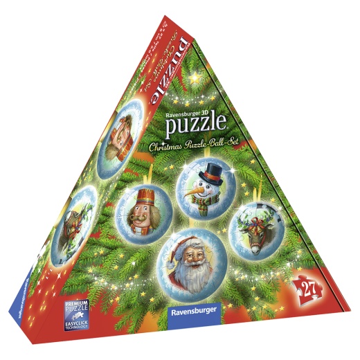 Ravensburger 3D Pussel: Christmas Puzzle-Ball-Set 4x27 Bitar i gruppen  hos Spelexperten (10311678)
