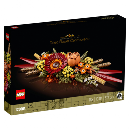 LEGO Icons - Prydnad med torkade blommor i gruppen LEKSAKER / LEGO / LEGO Icons hos Spelexperten (10314)