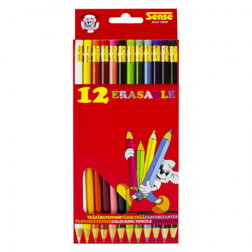 Sense - Raderbara Träfärgpennor 12-Pack i gruppen LEKSAKER / Skapa & måla hos Spelexperten (10349)
