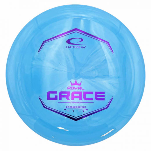 Latitude 64° Grand Royal Grace Blue i gruppen UTOMHUSSPEL / Disc Golf & frisbee / Distance Drivers hos Spelexperten (103559)