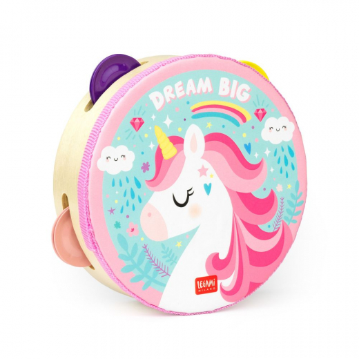 Tamburin - Unicorn i gruppen LEKSAKER / Barn & baby / Barn & babyleksaker hos Spelexperten (103571)
