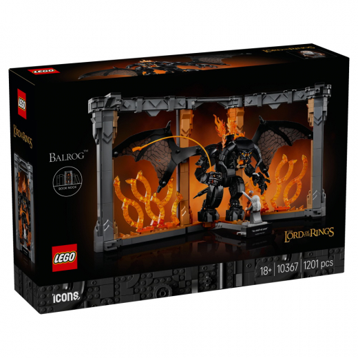 LEGO Icons - Sagan om Ringen Bokstöd med Balrog i gruppen LEKSAKER / LEGO / LEGO Icons hos Spelexperten (10367)