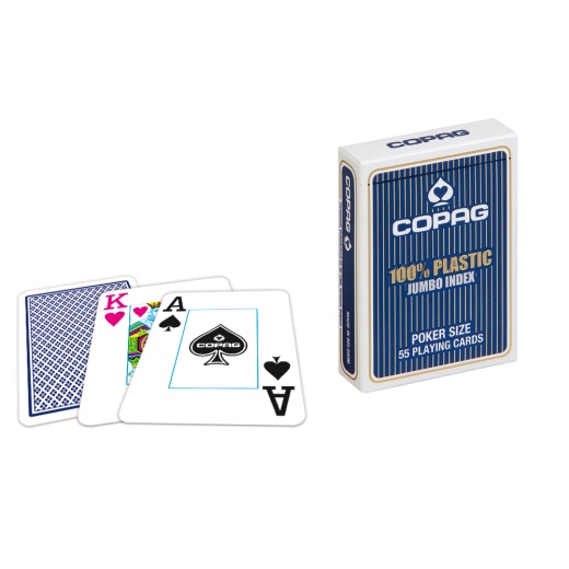 Copag Jumbo Face Blue i gruppen SÄLLSKAPSSPEL / Poker & casino / Poker hos Spelexperten (104001344b)