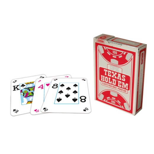 Copag Texas Hold 'Em Silver Peek Index Red i gruppen SÄLLSKAPSSPEL / Poker & Casino / Poker hos Spelexperten (104008324a)