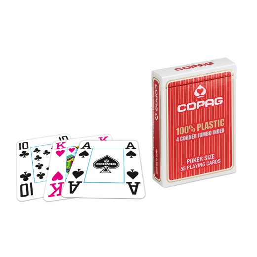 Copag Jumbo Face 4 Pips Red i gruppen SÄLLSKAPSSPEL / Poker & casino / Poker hos Spelexperten (104009324a)