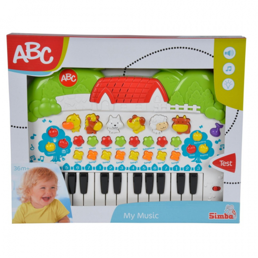 ABC Djurkeyboard i gruppen LEKSAKER / Barn & baby / Barn & babyleksaker hos Spelexperten (104018188)