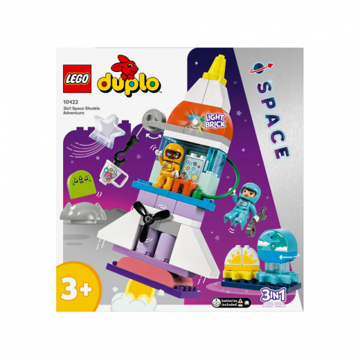 LEGO Duplo - 3in1 Äventyr med rymdfärja i gruppen LEKSAKER / LEGO / LEGO Duplo hos Spelexperten (10422)