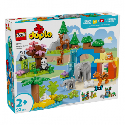 LEGO Duplo - 3 i 1 Vilda djurfamiljer i gruppen LEKSAKER / LEGO / LEGO Duplo hos Spelexperten (10446)