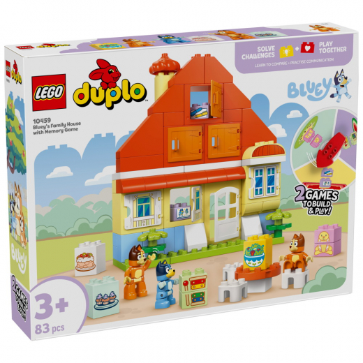 LEGO Duplo - Blueys hus med memoryspel i gruppen LEKSAKER / LEGO / LEGO Duplo hos Spelexperten (10459)