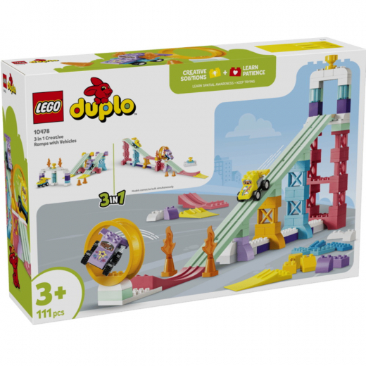 LEGO Duplo - 3-i-1 Kreativa Ramper Med Fordon i gruppen LEKSAKER / LEGO / LEGO Duplo hos Spelexperten (10478)