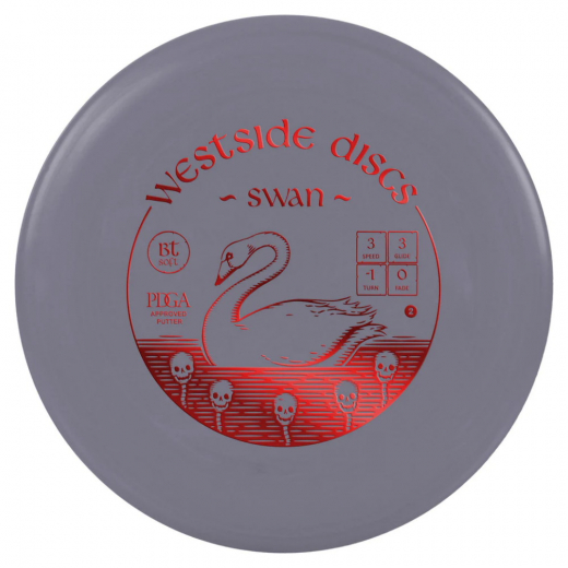 Westside Discs BT Soft Swan 2 Grey i gruppen UTOMHUSSPEL / Disc Golf & frisbee hos Spelexperten (105559)