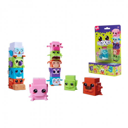 Bloxies Samlarfigurer, 4-pack i gruppen LEKSAKER / Figurer och lekset hos Spelexperten (105952627)