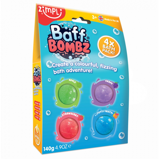 Zimpli Kids Baff Bombz 4-Pack i gruppen LEKSAKER / Barn & baby / Bada hos Spelexperten (105953408SDN)